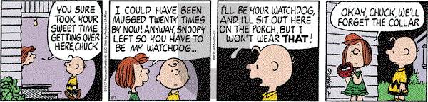 Peanuts - Thursday August 1, 2024 Comic Strip
