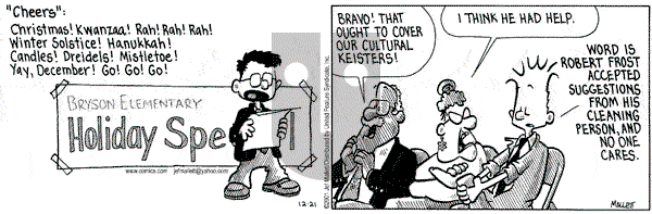 Frazz on Friday December 21, 2001 Comic Strip