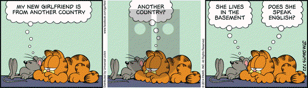 Garfield on Tuesday July 22, 2014 Comic Strip