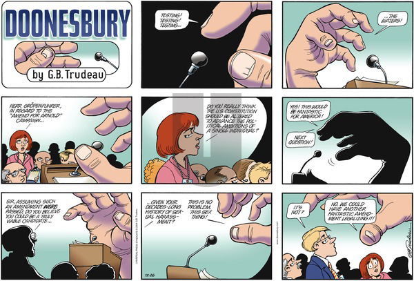 Doonesbury on Sunday December 26, 2004 Comic Strip