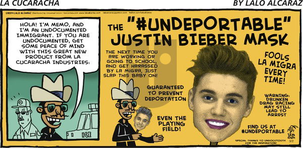 La Cucaracha - Sunday March 2, 2014 Comic Strip