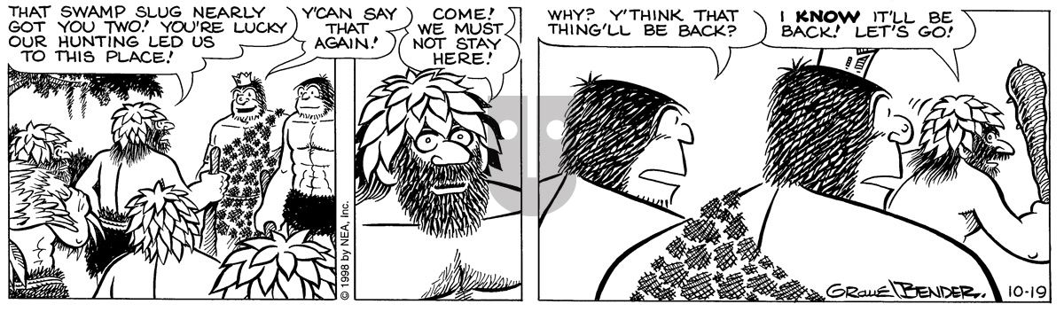 Alley Oop - Monday October 19, 1998 Comic Strip