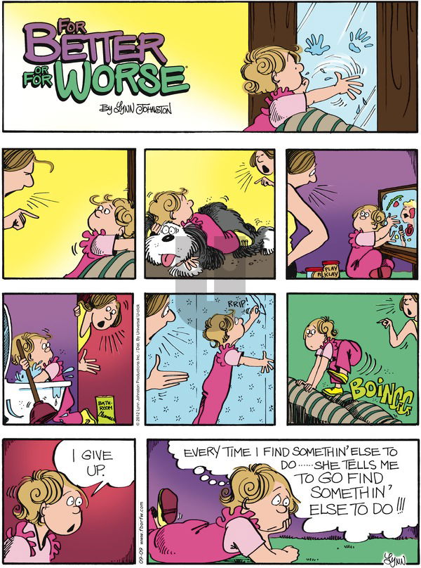 For Better or For Worse - Sunday September 9, 2012 Comic Strip