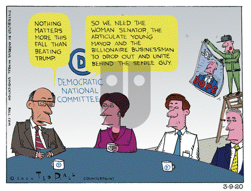 Ted Rall on Monday March 9, 2020 Comic Strip