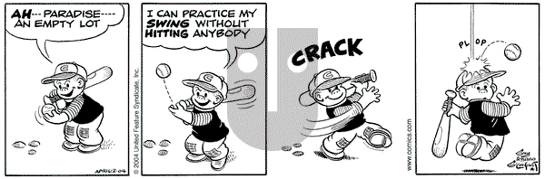 Nancy on Monday April 19, 2004 Comic Strip