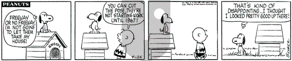 Peanuts on Monday September 26, 1960 Comic Strip