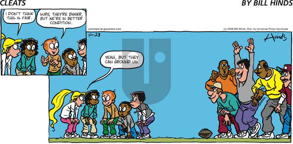 Cleats on Sunday November 23, 2008 Comic Strip