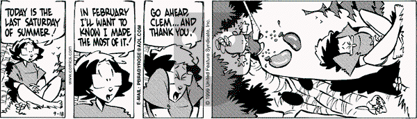 Rose is Rose - Saturday September 18, 1999 Comic Strip