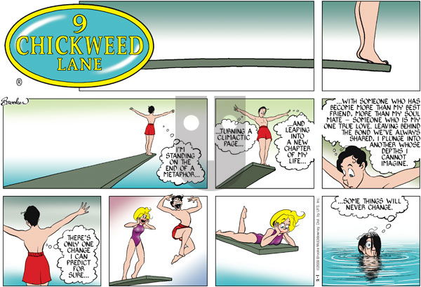9 Chickweed Lane on Sunday February 1, 2009 Comic Strip