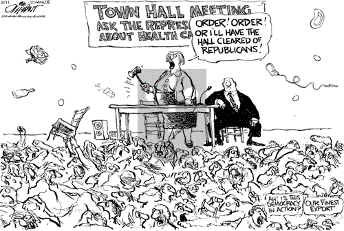 Pat Oliphant on Tuesday August 11, 2009 Comic Strip