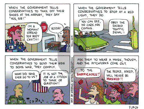 Ted Rall on Wednesday July 29, 2020 Comic Strip