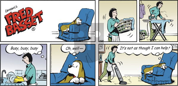 Fred Basset - Sunday March 15, 2020 Comic Strip