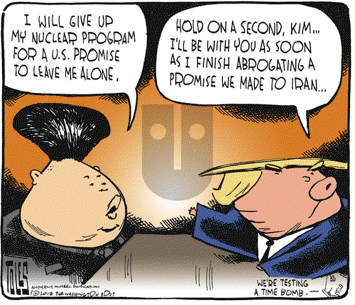 Tom Toles on Wednesday May 2, 2018 Comic Strip
