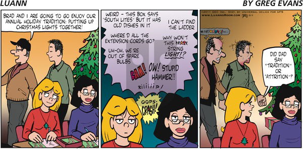 Luann on Sunday December 11, 2011 Comic Strip