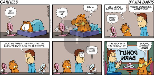 Garfield - Sunday January 5, 2014 Comic Strip