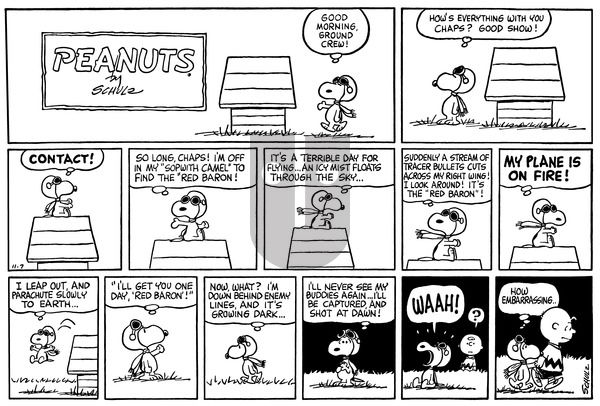 Peanuts on Sunday November 7, 1965 Comic Strip