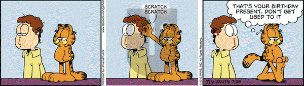 Garfield on Saturday July 28, 2012 Comic Strip