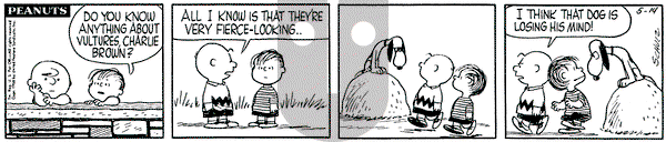 Peanuts on Wednesday May 14, 1958 Comic Strip