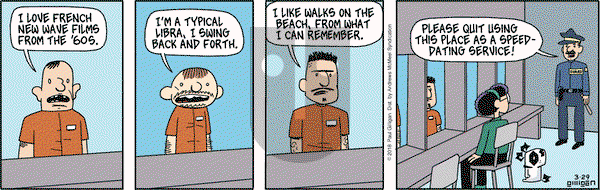 Pooch Cafe on Thursday March 29, 2018 Comic Strip