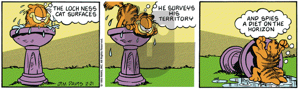 Garfield on Tuesday February 21, 1995 Comic Strip