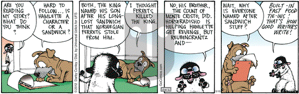 Get Fuzzy on Wednesday May 16, 2012 Comic Strip