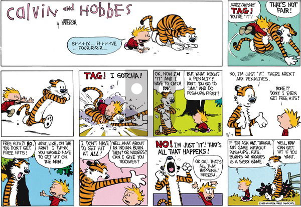 Calvin and Hobbes on Sunday June 26, 1988 Comic Strip