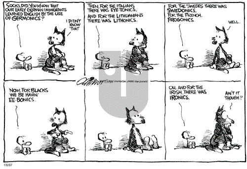 Pat Oliphant on Monday January 6, 1997 Comic Strip