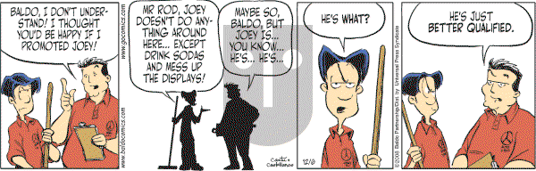 Baldo on Saturday December 6, 2008 Comic Strip