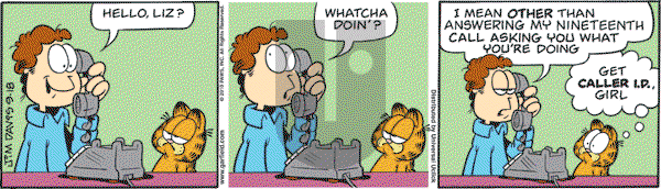 Garfield - Saturday September 18, 2010 Comic Strip