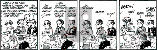 Doonesbury on Thursday April 14, 1977 Comic Strip