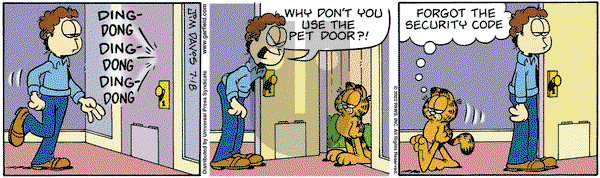Garfield on Thursday July 18, 2002 Comic Strip