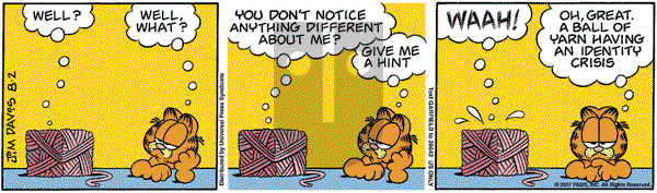Garfield - Thursday August 2, 2007 Comic Strip