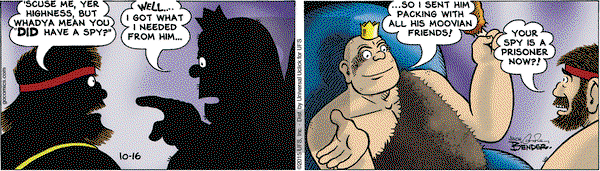Alley Oop on Friday October 16, 2015 Comic Strip