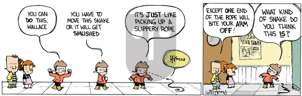 Wallace the Brave on Monday January 4, 2016 Comic Strip