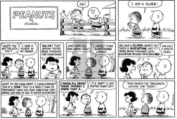 Peanuts - Sunday September 5, 1965 Comic Strip