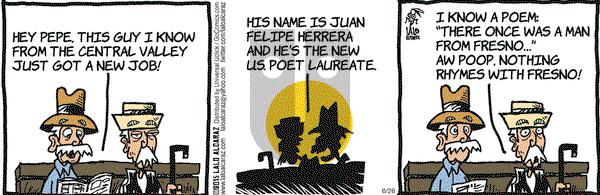 La Cucaracha on Friday June 26, 2015 Comic Strip