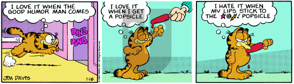 Garfield - Monday January 16, 1984 Comic Strip