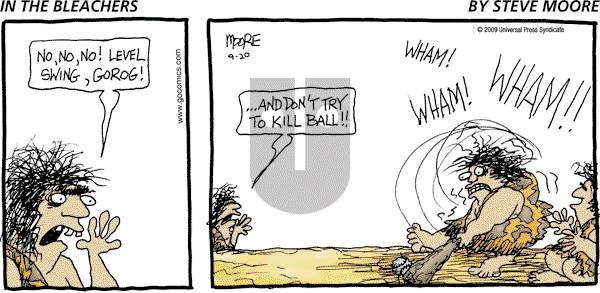 In the Bleachers - Sunday September 20, 2009 Comic Strip