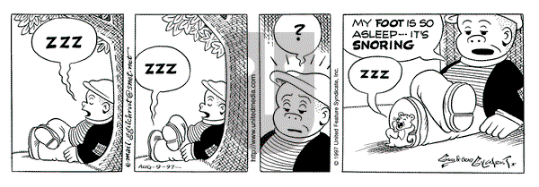 Nancy on Saturday August 9, 1997 Comic Strip