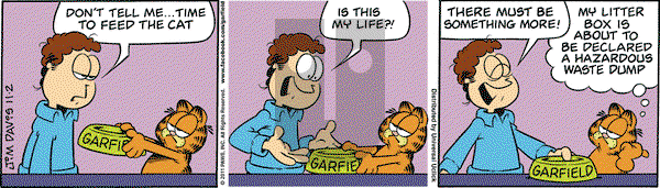 Garfield on Wednesday November 2, 2011 Comic Strip