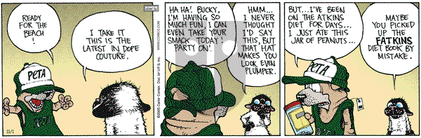 Get Fuzzy on Tuesday November 1, 2005 Comic Strip