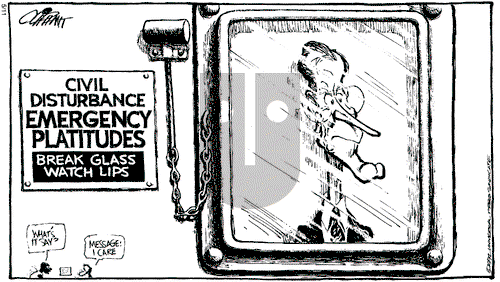 Pat Oliphant on Monday May 11, 1992 Comic Strip