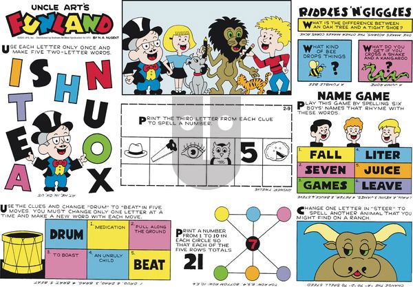 Uncle Art's Funland on Sunday February 9, 2025 Comic Strip