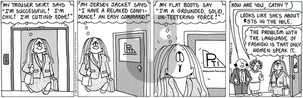 Cathy Classics on Sunday November 22, 1998 Comic Strip