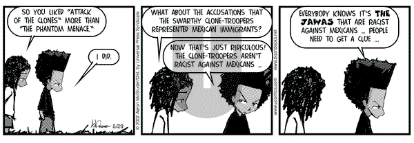 The Boondocks on Wednesday May 29, 2002 Comic Strip