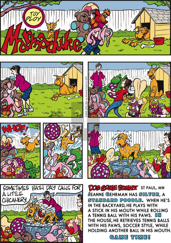 Marmaduke on Sunday April 17, 2016 Comic Strip
