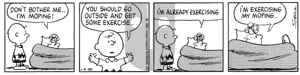 Peanuts on Saturday January 9, 1988 Comic Strip