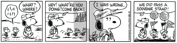 Peanuts on Thursday November 20, 1986 Comic Strip