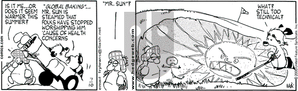 Over the Hedge on Sunday July 16, 2000 Comic Strip