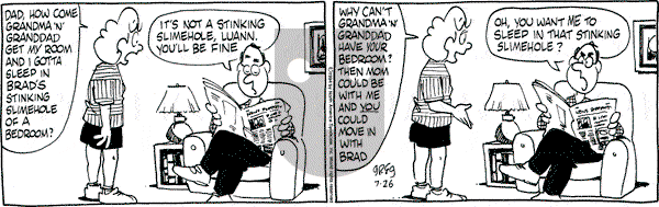 Luann on Tuesday July 26, 1994 Comic Strip